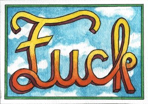 FUCK Greeting Card